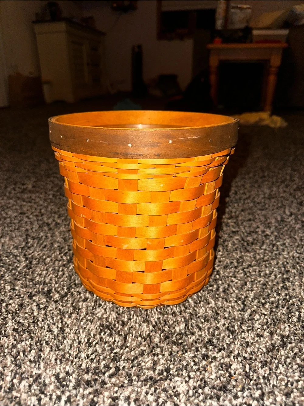 Longaberger Larger Canister Basket with Lid